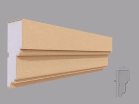 Ancadrament fereastra exterior FP126 dimensiuni 140x56x2000mm