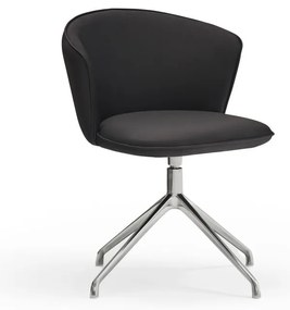 Set de scaune de sufragerie negru 2 buc. tapițat Add – Teulat