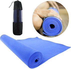 Saltea yoga cu geanta cadou-albastru