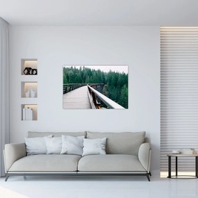 Tablou - Pod spre vârfurile copacilor (90x60 cm)