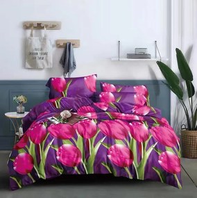Lenjerie de pat din microfibra mov TULIP Dimensiune lenjerie de pat: 70 x 80 cm | 140 x 200 cm