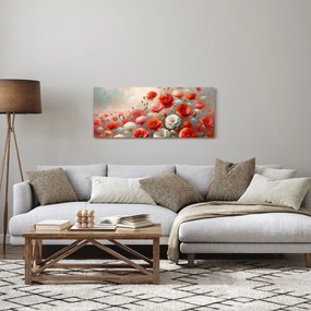Tablou - Pictură cu maci (120x50 cm)