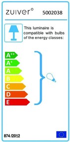 Lampadar Zuiver Buckle Head, negru