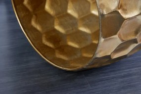 Masuta auxiliara design unicat Organic Orient 70cm, auriu