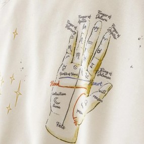 Lenjerie de pat albastră-crem pentru pat dublu 200x200 cm Astrology – Sassy B