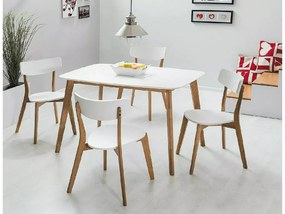 Masa de dining alba MOSSO I 120X75