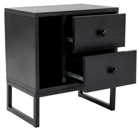 Noptieră GLIMMER 50x45,2 cm negru