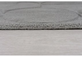 Covor gri rotund din lână ø 160 cm Gigi - Flair Rugs