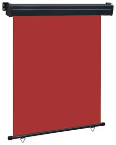 vidaXL Copertină laterală de balcon, roșu, 140 x 250 cm