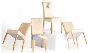 Huse bej 4 buc. elastice pentru scaun 48 cm Sento – Restilo