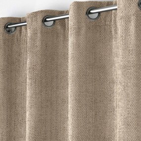 Draperie maro deschis din janilie 140x260 cm Leo – douceur d'intérieur