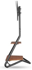 Suport de podea pentru televizor Nedis TVSM6200BK 37-75" negru/maro