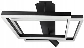 Plafonieră LED 38W/230V + 1x GU10/30W, neagră