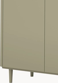 Comodă Elivo 200 cm cu 4 uși pe picioare - eucalipt / stejar baltic dune