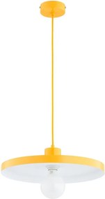 Lampă suspendată pe cablu ETERI 1xE27/15W/230V galbenă