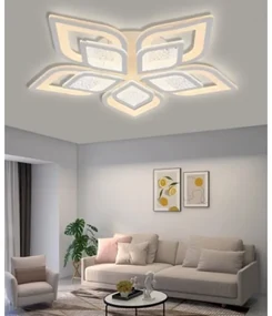 Lustra LED Cu Telecomanda, Elit's, Aish 5, 252 W, Alb
