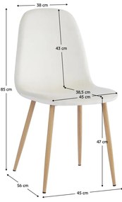 Scaun sufragerie Laga (bej + fag) . 1116387