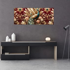 Tablou – Păun elegant (120x50 cm)