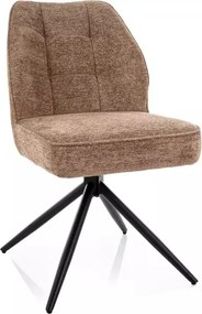Scaun tapițat John Raven latte 34 / negru mat