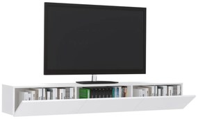 Comoda TV Elba, Alb, 180 x 30 x 25 cm