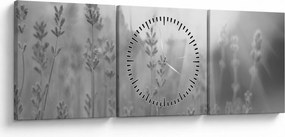Tablou - Lavanda (cu ceas) (90x30 cm)