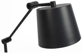 Veioză neagră cu abajur din metal (înălțime 60 cm) Hajo – White Label