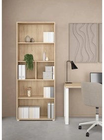 Bibliotecă cu aspect de lemn de stejar 80x205 cm Sign – Tvilum