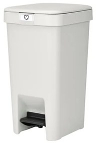 Coș cu pedală Brabantia StepUp 1008476, 10 L, Materiale ecologice, Deschidere mare, Gri deschis