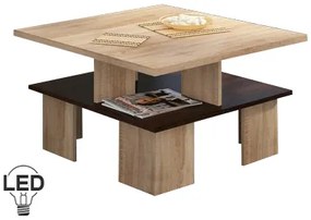 Masă de cafea Sudbury 1 (sonoma deschis + închis). 780013
