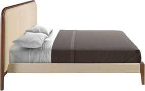 Pat dublu tapitat design LUX Cream 180x200cm