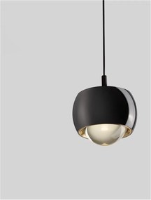Pendul LED stil minimalist CONGA crom negru