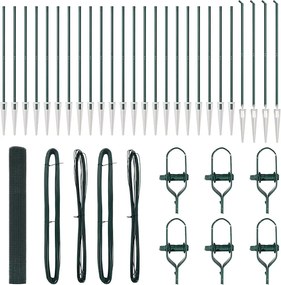 vidaXL Stâlp de gard. Verde 50 x 1,2 m (plasã de 12 x 12 mm)