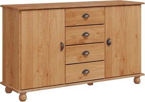 vidaXL Bufet cu sertar ASKIM 133,5 x 40 x 79 cm Lemn masiv de pin