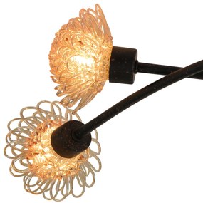 Lustra cu 4 spoturi din sticla in stilul florentin Flower 1134014 NV