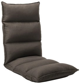 vidaXL Scaun de podea pliabil, gri taupe, material textil