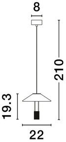 Pendul LED stil minimalist ANAFI