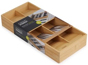 Organizator de tacâmuri în culoare naturală din bambus 17,5 x 38 cm DrawerStore – Joseph Joseph