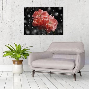Tabloucu floare roz (70x50 cm)