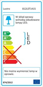 Aplica de Perete din Lemn KN15 (2 Buc.) , Soclu E27, Max. 60W, Culoare Maro / Auriu
