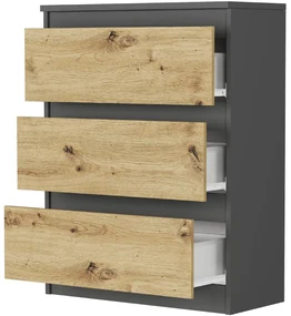 Comoda compactă R-3 - diverse variante de culori antracit mix artisan