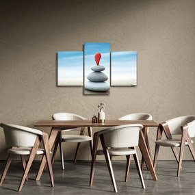 Tablou -Echilibru cu pietre (90x60 cm)