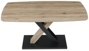 Masă de sufragerie X 165 x 80 cm, stejar San Remo
