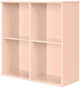 Bibliotecă roz-deschis suspendată 140x140x27 cm Mistral – Hammel Furniture