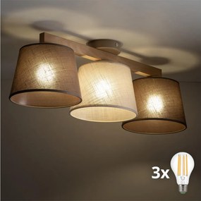 BRILAGI - lustră LED aplicată LATTE SABIA 3xE27/15W/230V pin/mix
