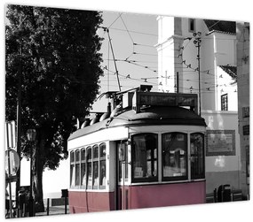 Tablou pe sticlă - Tramvaiul (70x50 cm)