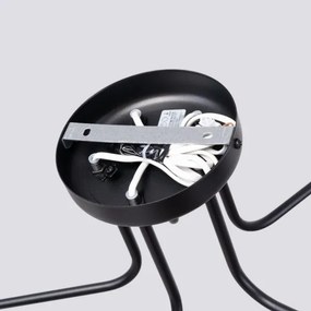 Lustră pe tijă Sollux SL.1663 ASTRAL 5xG9/8W/230V negru