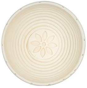 Banquet Coș rotund pentru aluat Natural diametru21 x înălțime 7,5 cm, flori
