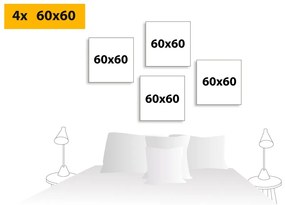 Set tablouri animăluțe de pădure în stilul minimalist
