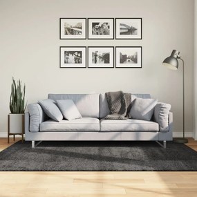 vidaXL Covor pufos &quot;PAMPLONA&quot; fire înalte antracit modern 140x200 cm