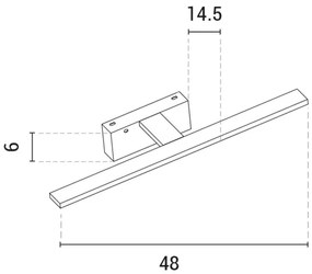 Aplică LED pentru oglindă LED/10W/230V 3000K crom lucios